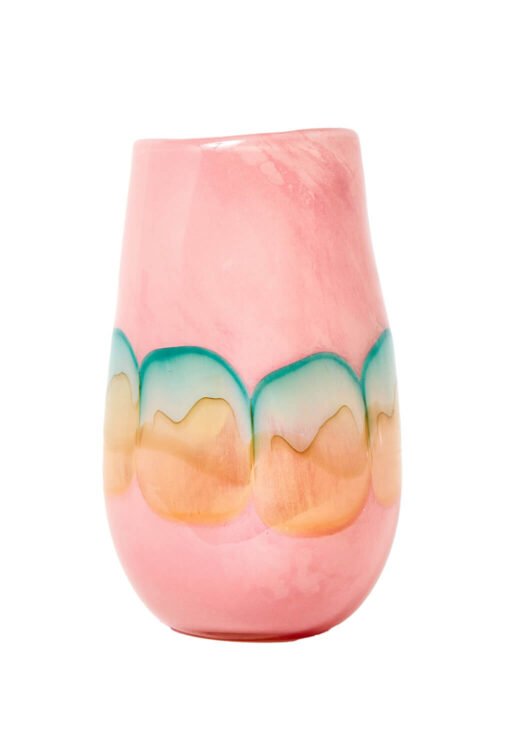 Naya Pink & Blue Tall Glass Vase