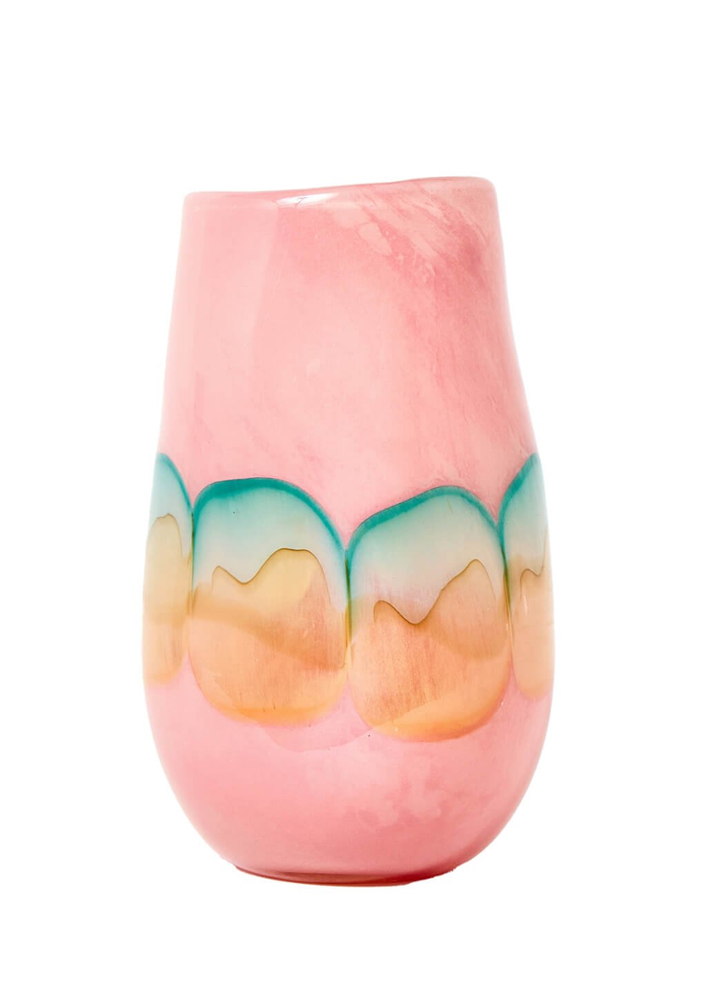 Naya Pink & Blue Tall Glass Vase
