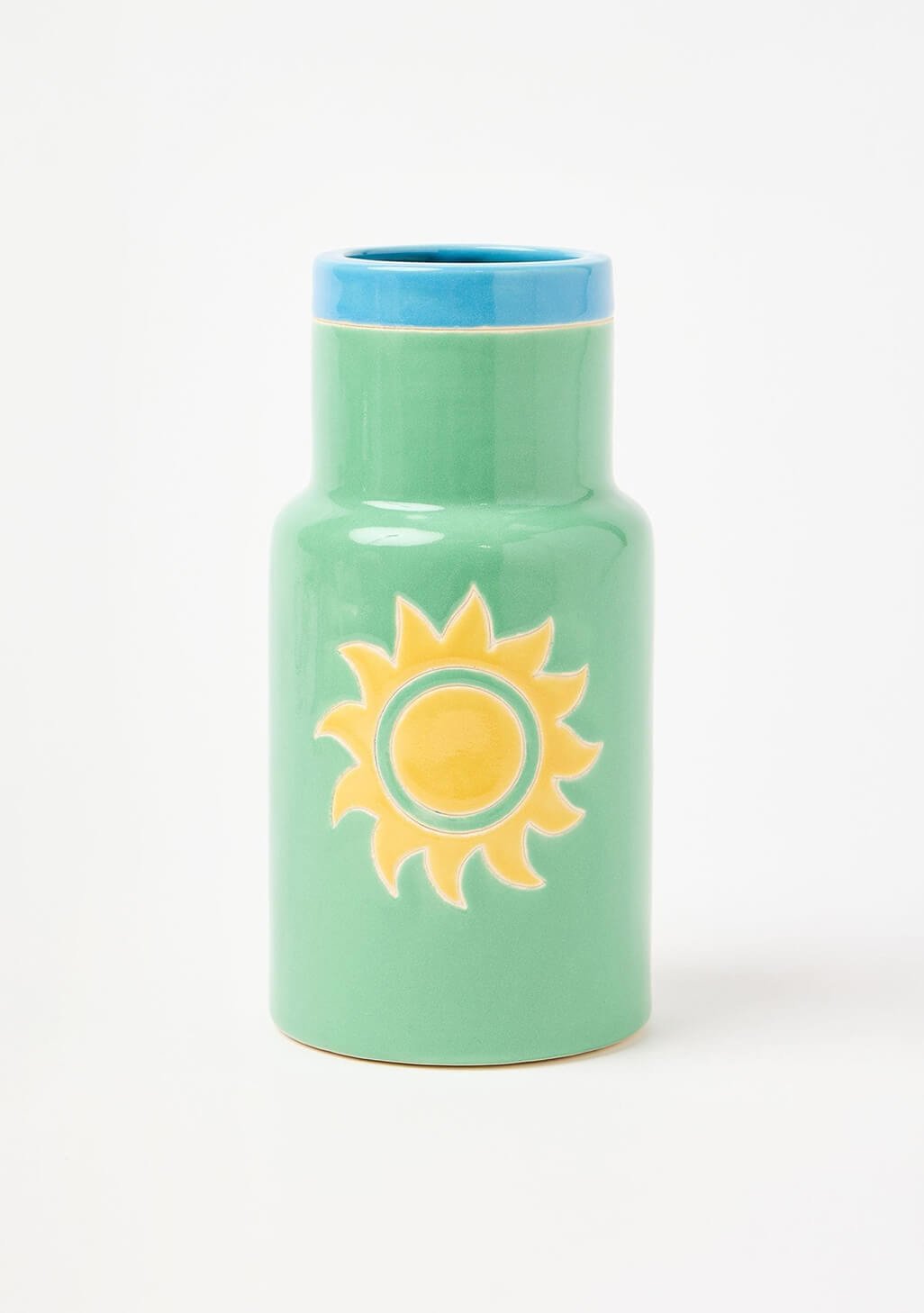 Tinted Speckled Glass Vase