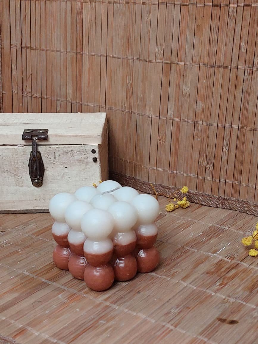 Bubble Cube Candle